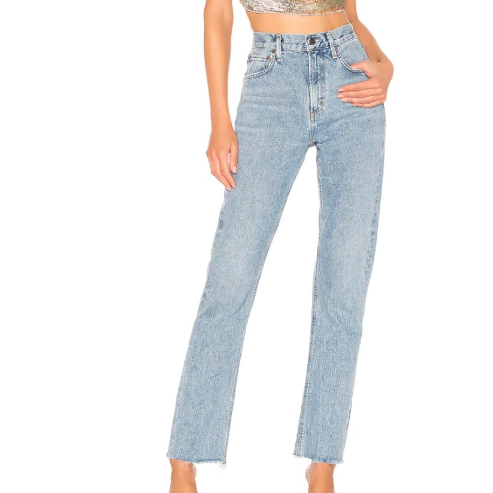 AGOLDE Cherie High Rise Straight in Merit